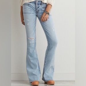 American Eagle Low Rise Flare - 4 Long